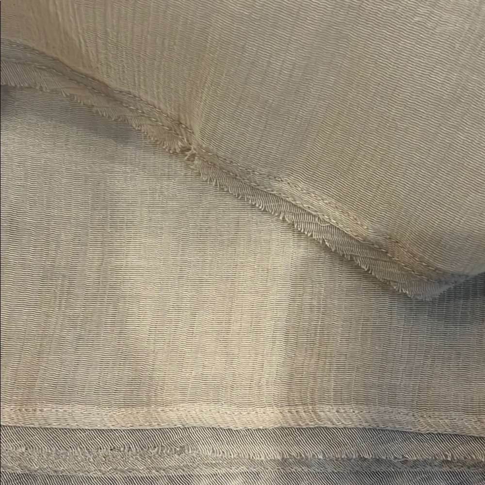 Zara Cream Long Sleeve Sheer Top - Picture 12 of 12